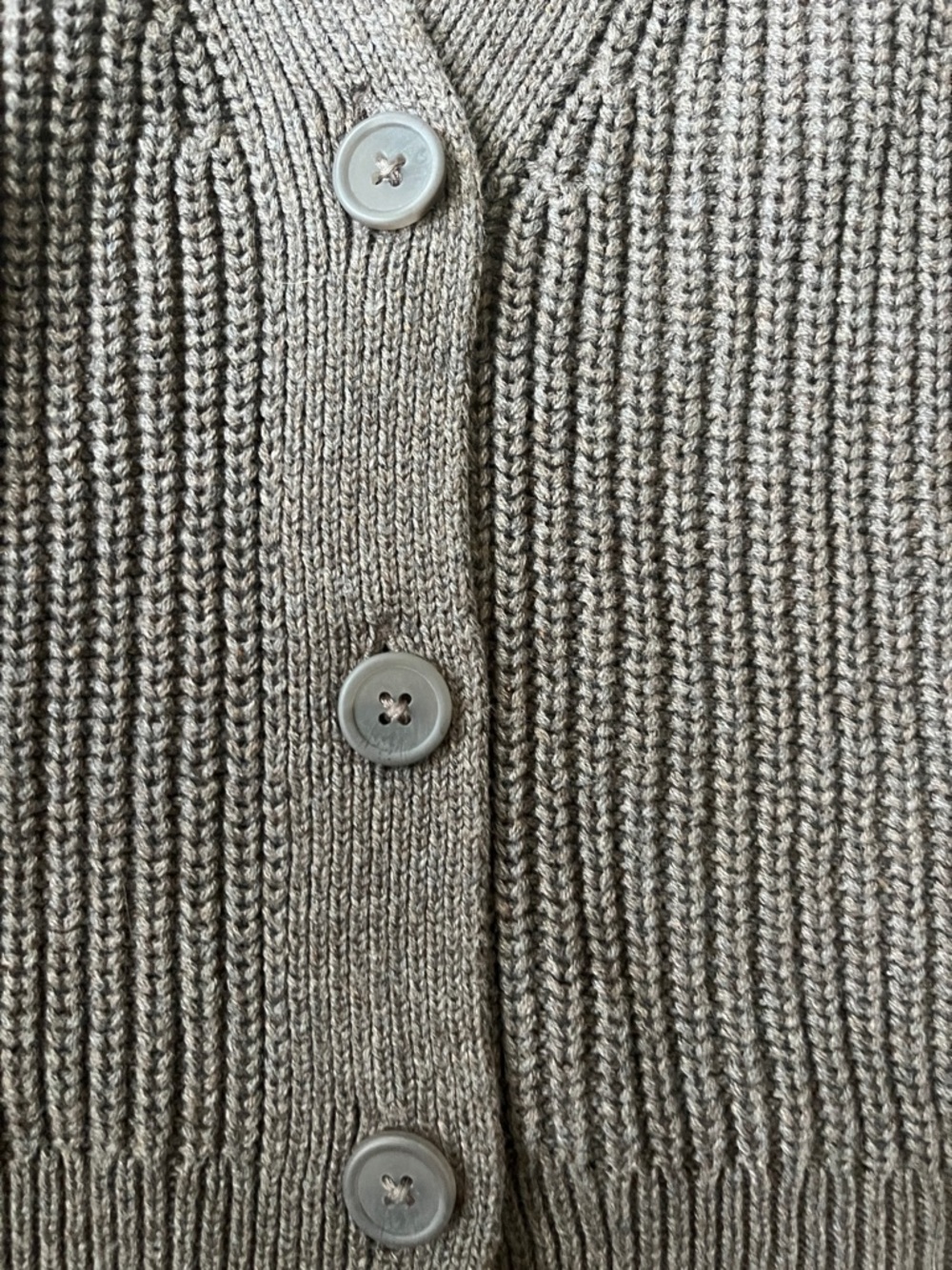 Universal Thread Brown Rib Knit Button Vest - Picture 3 of 3
